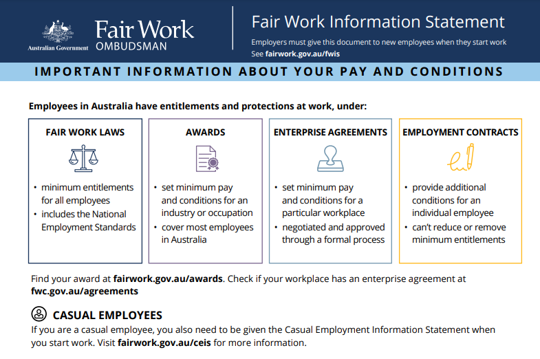 The Fair Work Information Statement Explore Potential Consulting